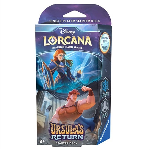 Ursula's Return - Starter Deck - Anna & Hercules (Sapphire/Steel) - Disney Lorcana